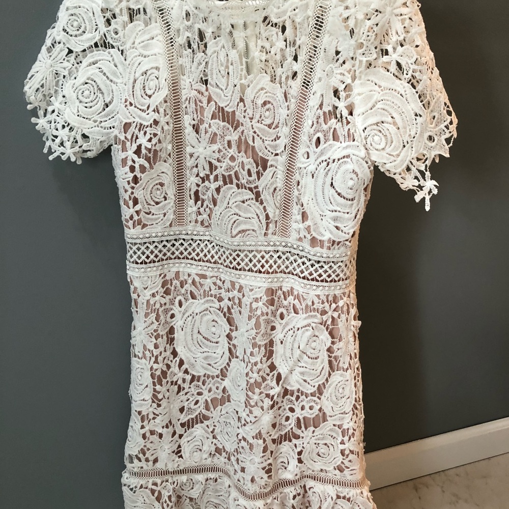 Ark and Co White Lace Dress